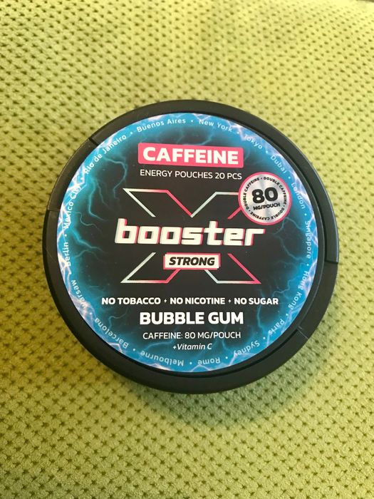 Pliculețe cu Cafeină X-Booster Bubble Gum