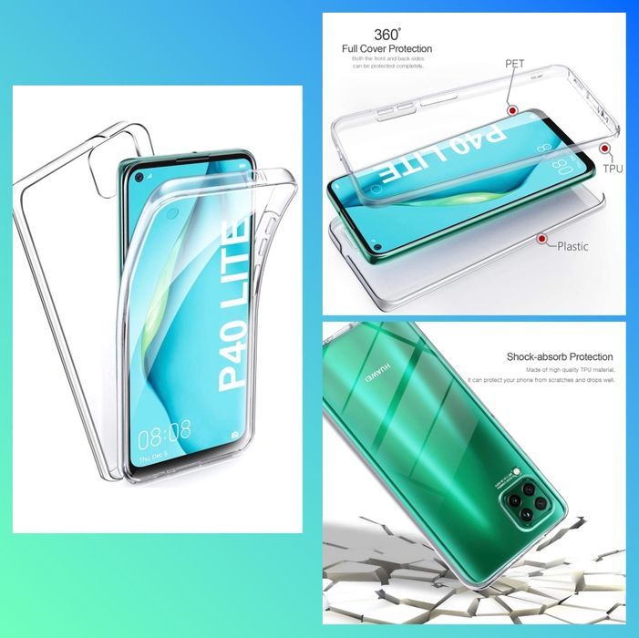 Husa CRYSTAL 360° fata + spate pt Huawei P40 Lite / P40 Lite 5G