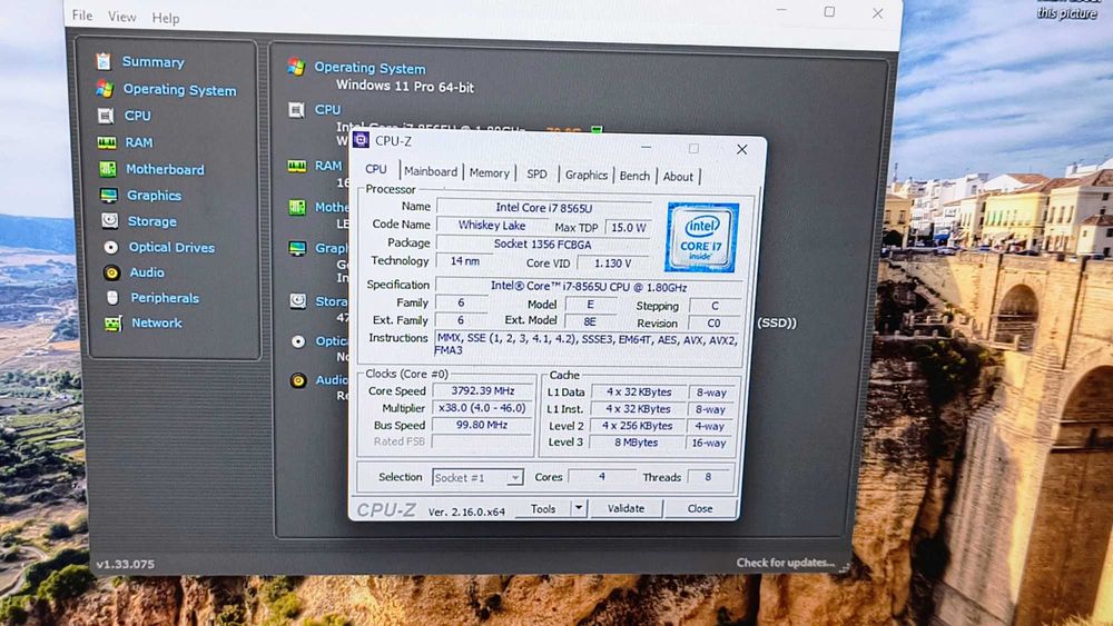 laptop 14" lenovo thinkpad t490S i7 8565u 16gb ram ssd 512gb