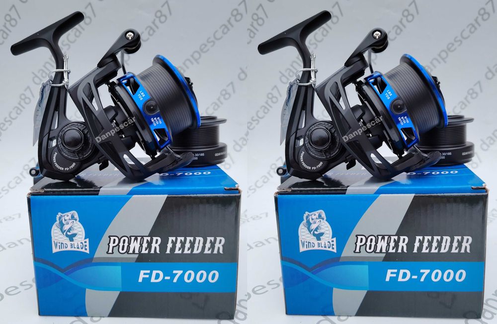 SET 2 Mulinete Feeder Windblade Power Feeder FD7000 Long Cast