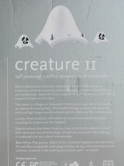 JBL Creature II, 40 watt, 2.1 мултимедийни колонки