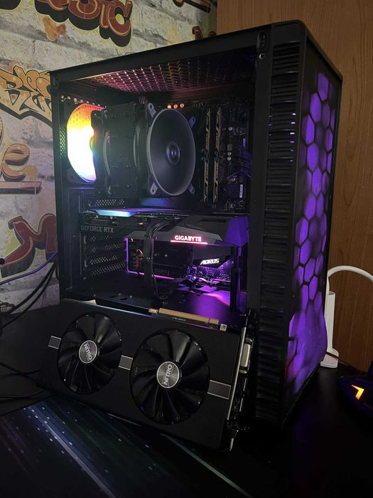 геймърски компютър rtx3060ti, 1tb ssd, i5 10400f 400fps+ fortnite and competitive games за бързите свалям!