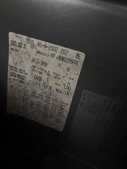 Motor audi a6 c6 2010 facelift 2.0tdi cagb