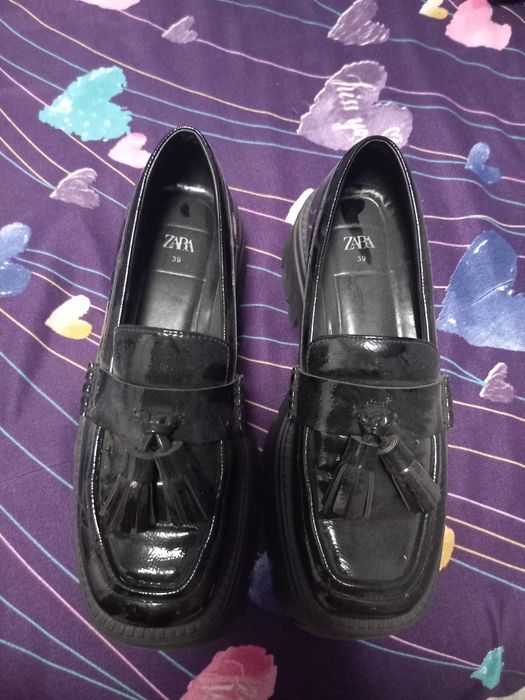 Mocasini zara cu ciucuri