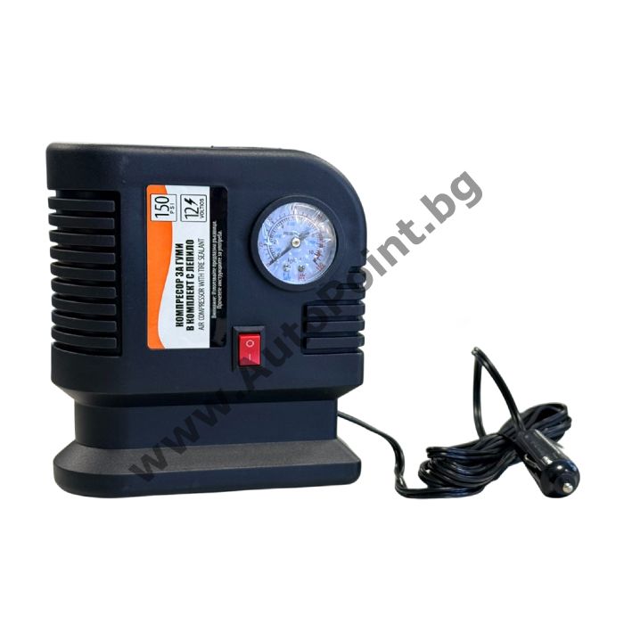 Компресор за спукани гуми с лепило пяна 12V
