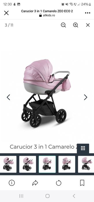 Căruț 3in1 folosit foarte putin! Nu e negociabil