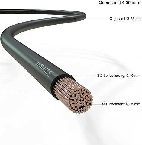 AUPROTEC FLRY-B авто кабел 4.0 mm² 2x10м (2 цвята)