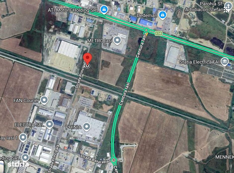 Teren industrial, de la 3000mp la 7000mp, in spate la Metro