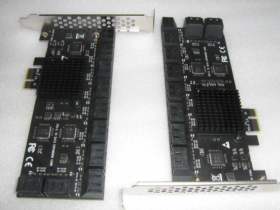 Vand ADAPTOARE PCI express X1 cu 20 de porturi SATA SATA 3.0 PCIe X1