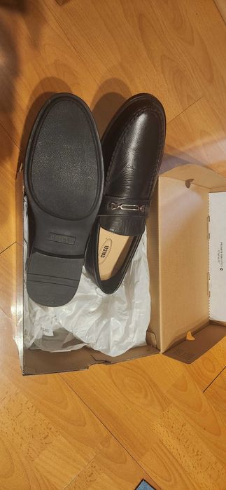 Мокасины кожаные черные новые