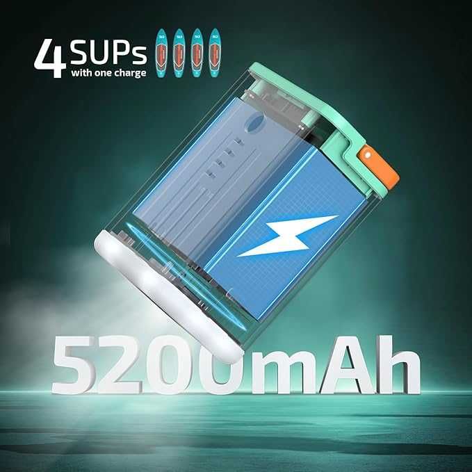 Pompă SUP Swonder Seafalcon cu baterie 3 în 1