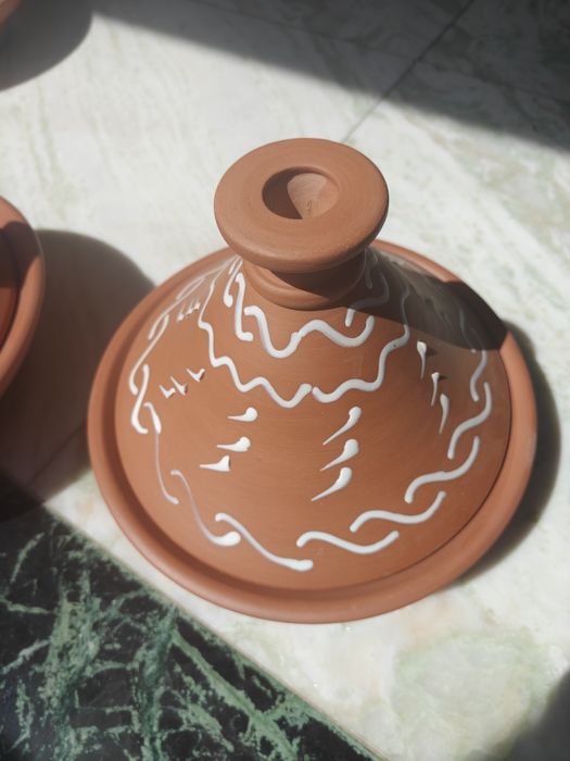 Vas tajine marocan 26 cm alb nou