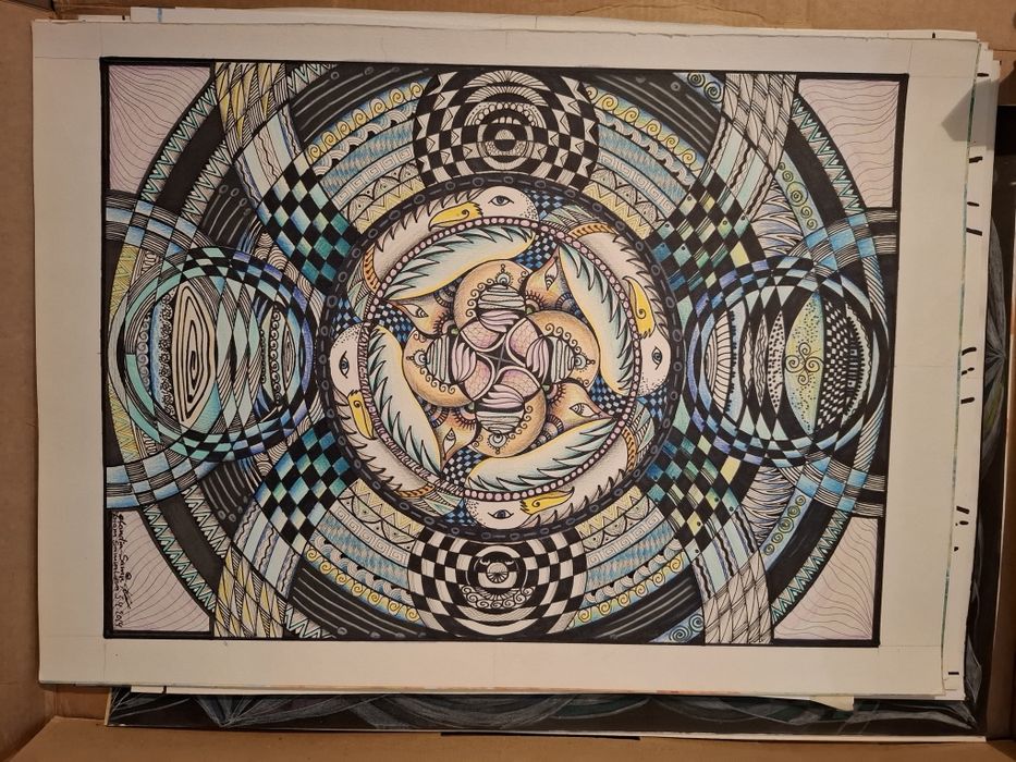 Мандали ръчно рисувани- цената е за 1бр.