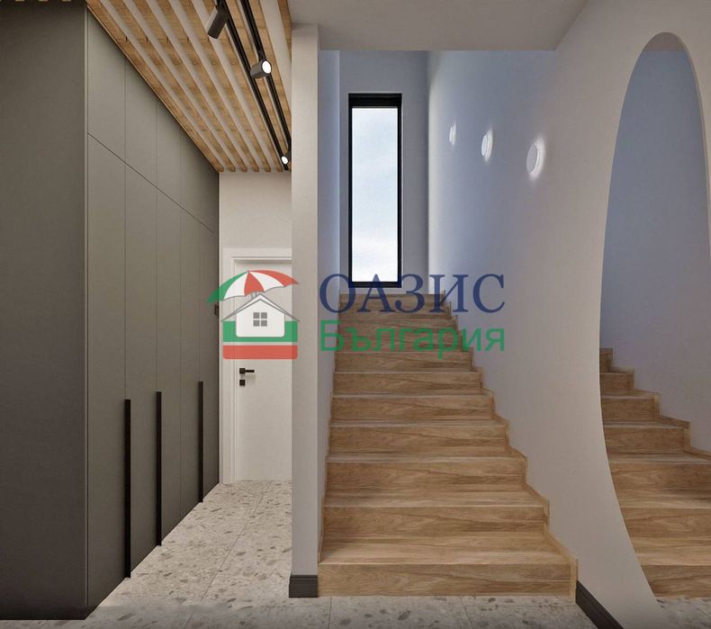 2-етажна градска къща с 2 спални-110,53 кв. м.+Паркомясто 12,5 кв. м.+40 кв. м. двор,Гранд Вилидж,Кошарица,България