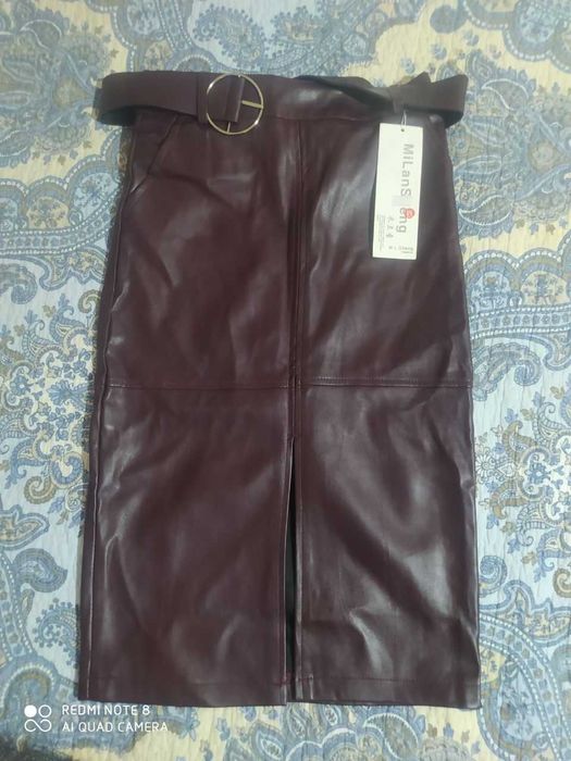 женская юбка эко кожа