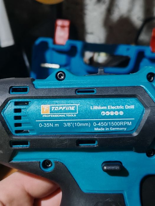 Заглавие: Акумулаторен винтоверт Topfine 48V – Пълен комплект с аксесо