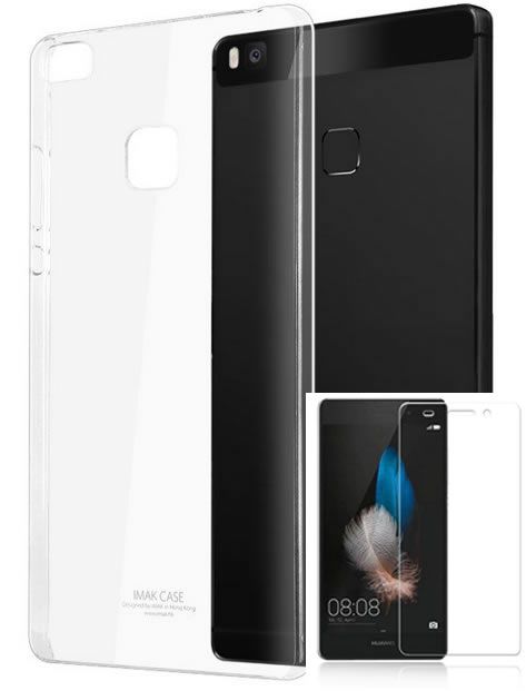 Комплект силиконов гръб и стъклен glass протектор за HUAWEI P8 Lite