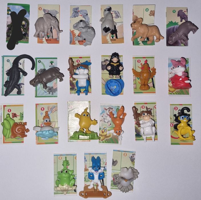 Фигурки киндер животные, бегемоты, марио и т.д