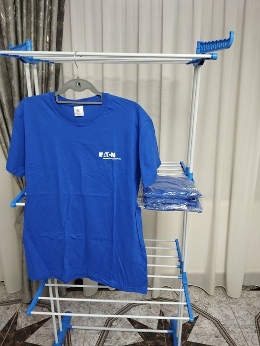 Set 4 Tricouri Bumbac EATON - Noi - Mărimi L și XL - Albastru Regal