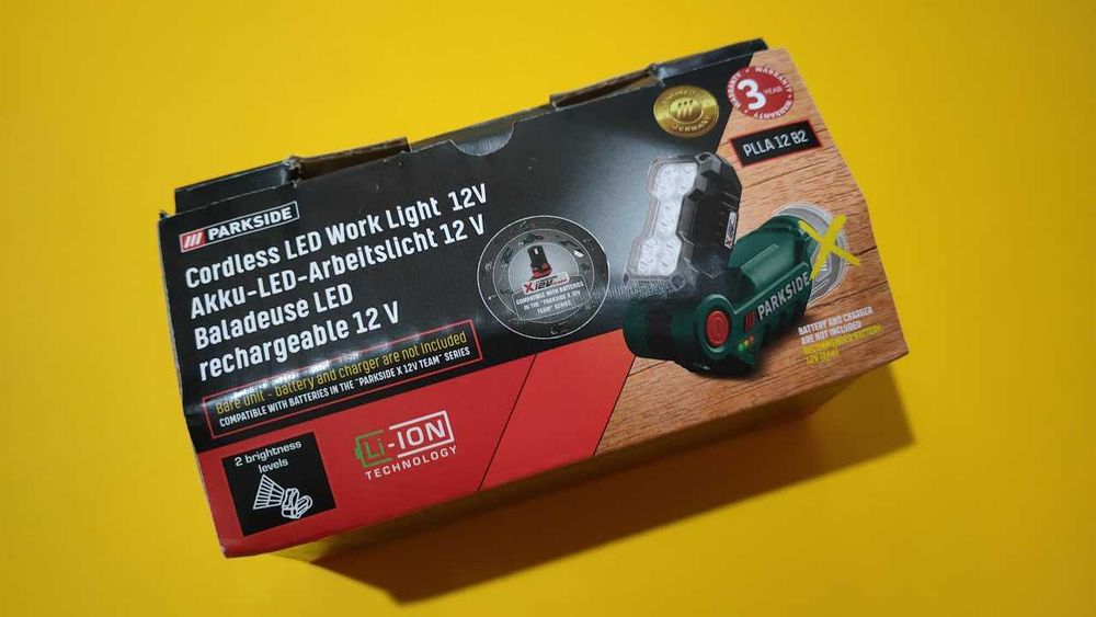 12V Фенер Parkside 480L прожектор Парксайд лампа светлина осветление