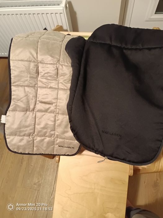 Зимен чувал и двулицева подложка за детска количка Макларън