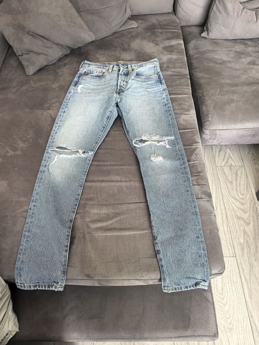 Комплект, кожено яке zara, дънки levis