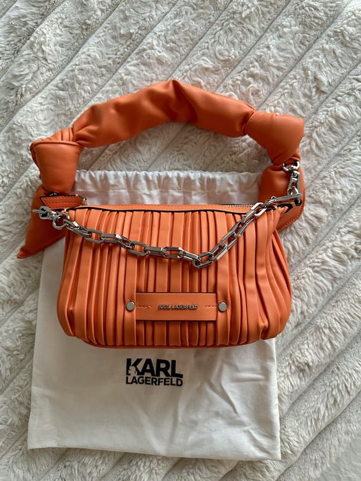 Geanta portocalie Karl Lagerfeld