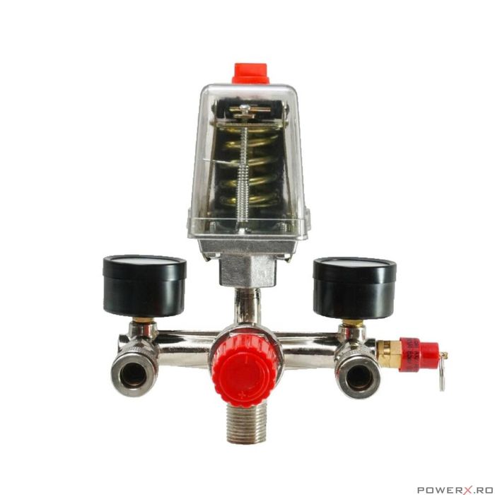 Presostat universal pentru compresor trifazic, 380V, 400V 8-12 bari,