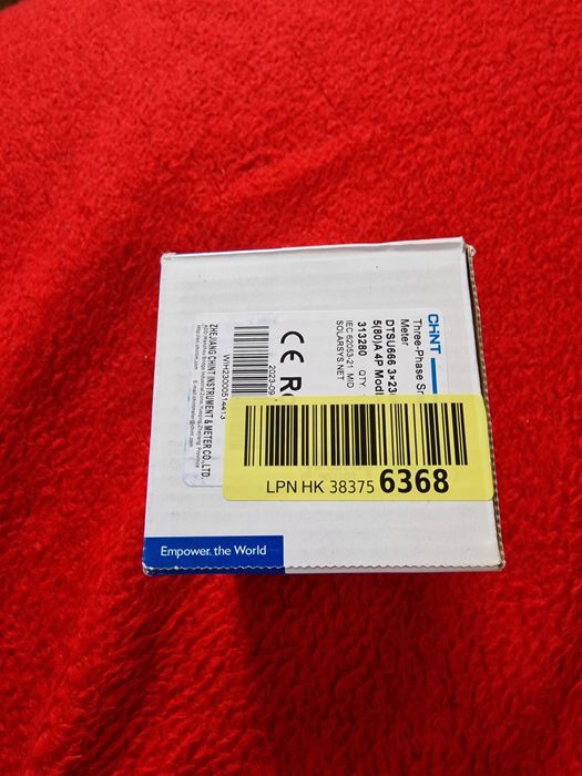 OFERTA! Vând aparat de măsurat kilowații CHINT ELECTRIC trifazic nou s