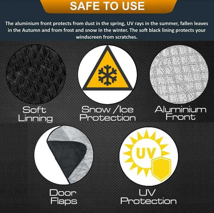 Термо сенник за предно стъкло на автомобил