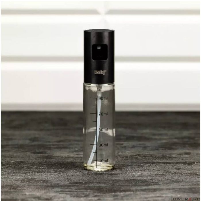 Pulverizator pentru ulei si otet, 4x18 cm, 100 ml negru, Kinghoff