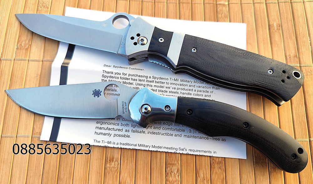 Сгъваем нож Spyderco C149GP Vallotton / / Hungarian C173GP