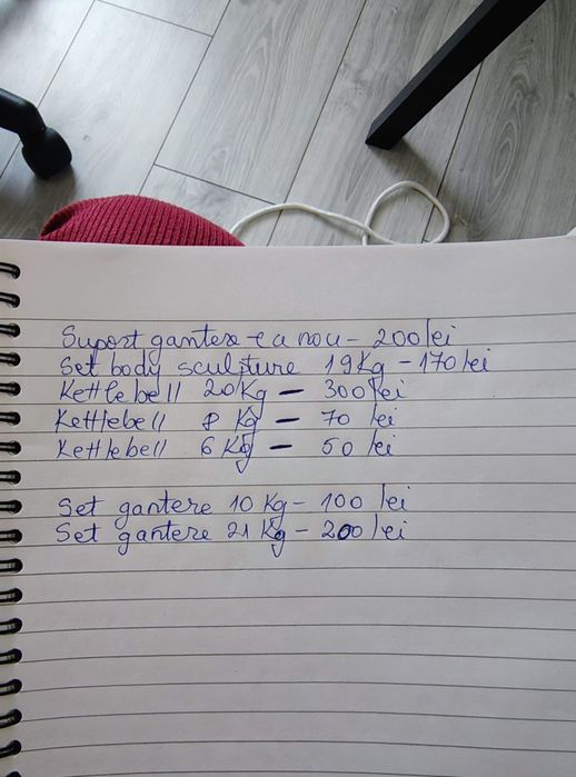 Vând gantere stare buna