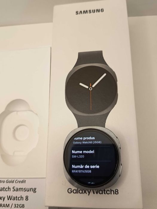 Samsung Galaxy Watch 8 Graphite/40mm/Bluetooth/WiFi/GPS/Stare impecabila! ID10895