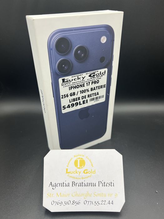 IPHONE 17 Pro 256GB 100%Baterie Liber de retea cod produs 23554