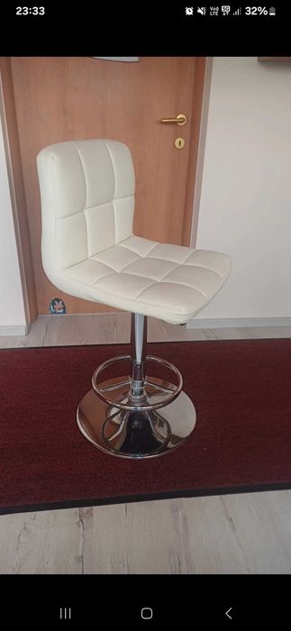 Scaun cosmetic / beauty reglabil, crem