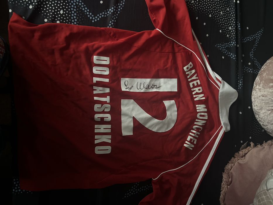 Kit de fotbal adiddas semnat bayern munchen nr 12