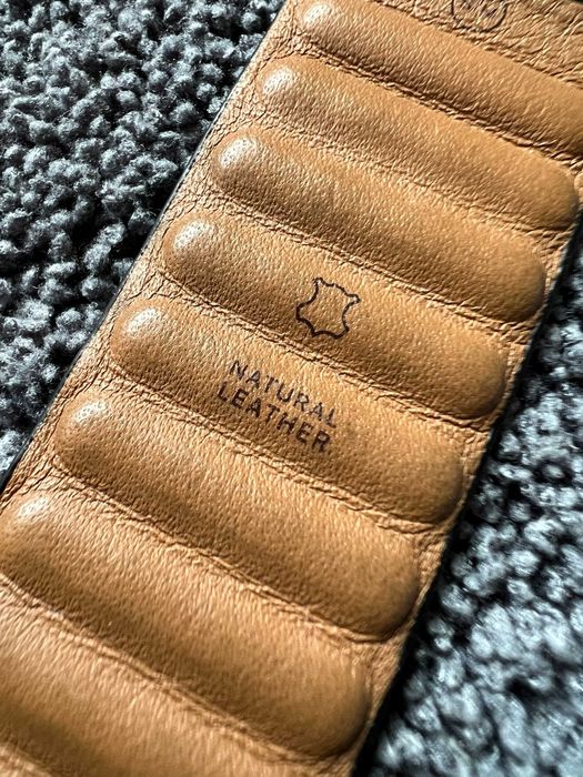 Curea originală Apple Watch Leather Link 45mm S/M Midnight ML813ZM/A