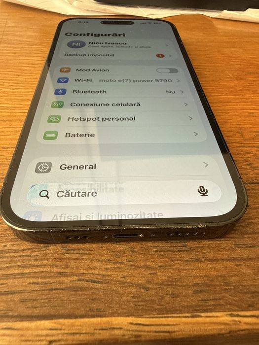 Iphone 14 pro 128 gb negru 80% baterie neverlocked