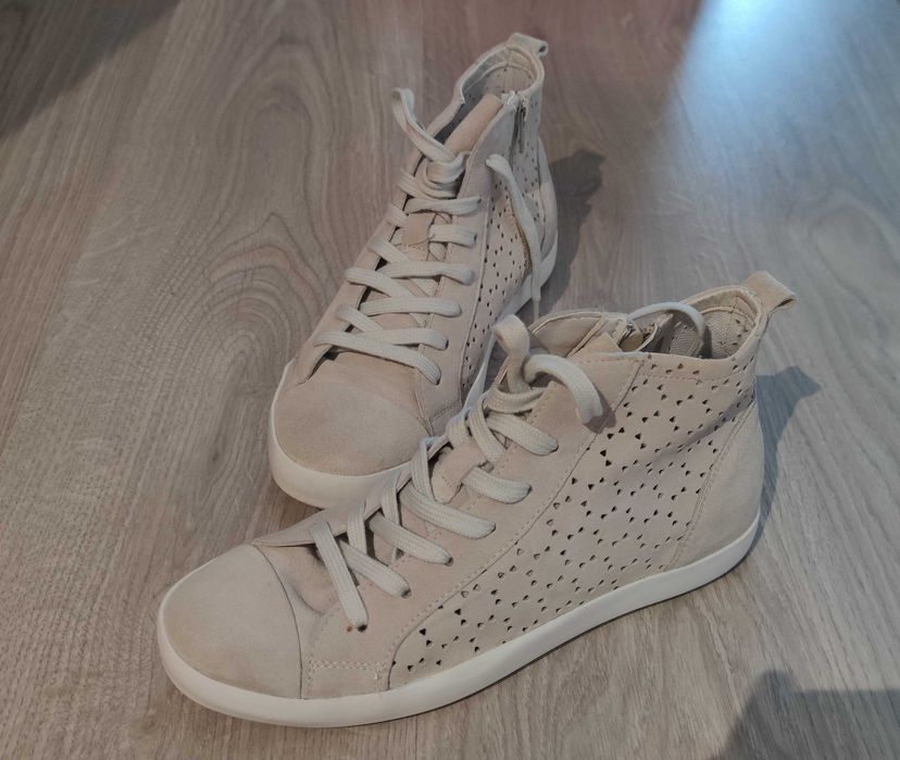 Pantofi dama, sport, PIELE naturala intoarsa,gri,marime 39 Transport 0
