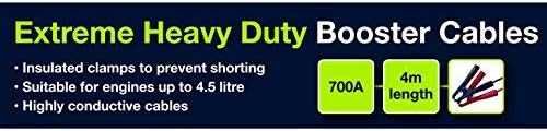 ПРОМО Нови Мощни Бустър Кабели за Даване на Ток SAKURA 700 A, 4 m