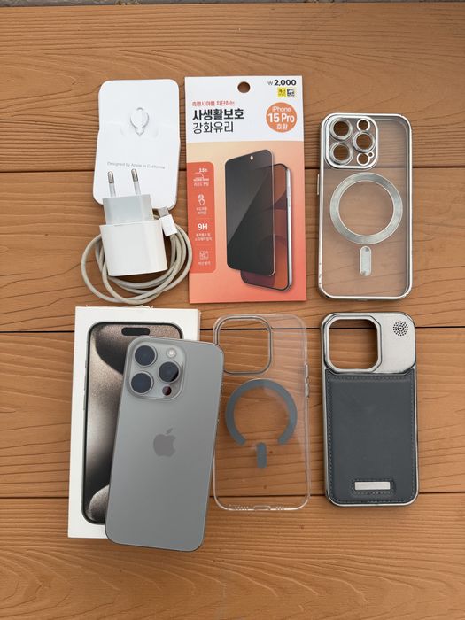 Продам iPhone 15 Pro 128Gb Natural Titanium, EAC, ЧЕК ЕСТЬ!