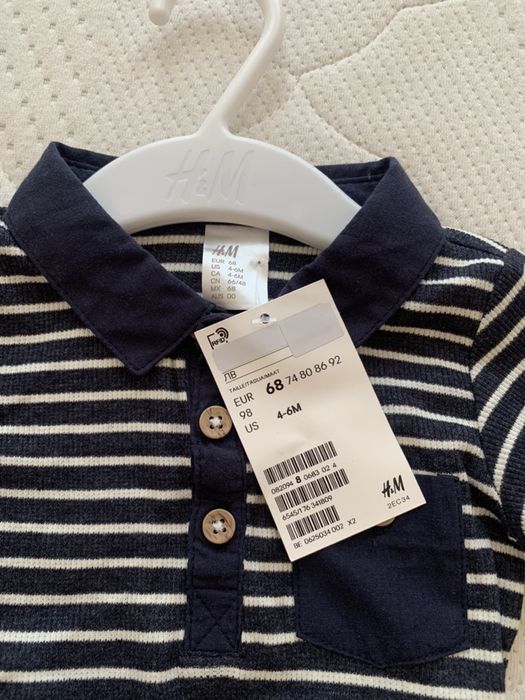 Чисто ново боди на H&M за момченце 4-6 месеца
