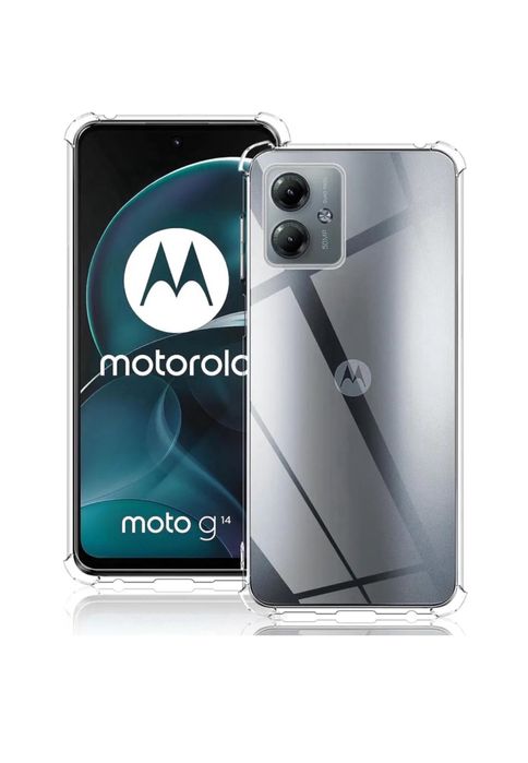 Motorola G24/G34/G54/G84 Husa Clara Anti Soc + Folie Sticla Full