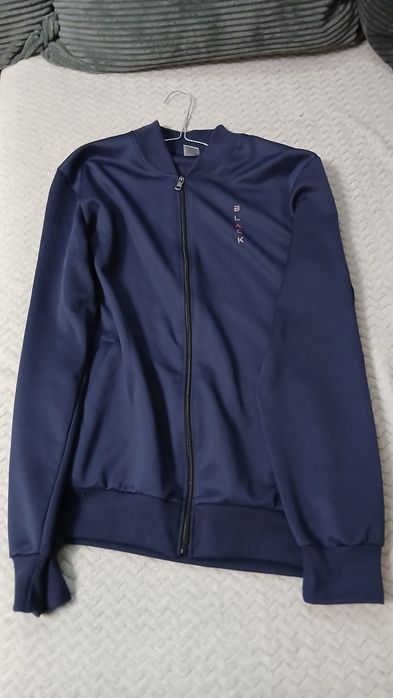 Jacheta Bluza slim-fit stil Bomber BLACK