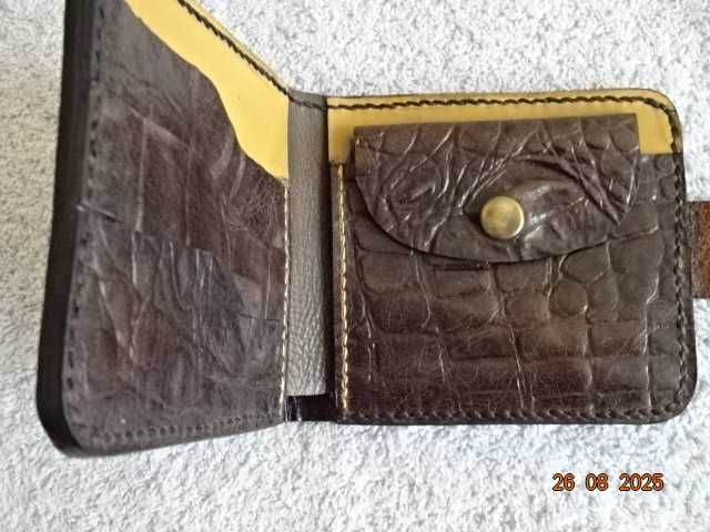 мъжки портфейл от естествена кожа ръчна изработка