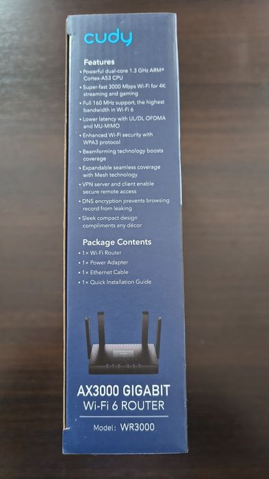 Router wifi 6 Cudy WR3000 în garanție