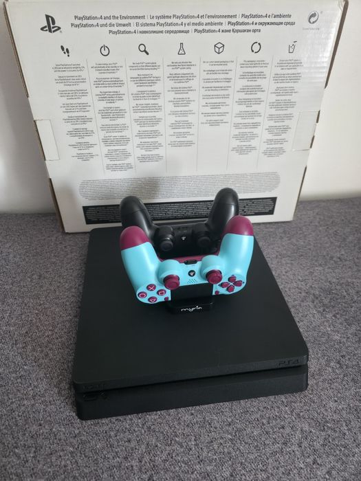 Ps4 Slim 2 controllere + 47 jocuri