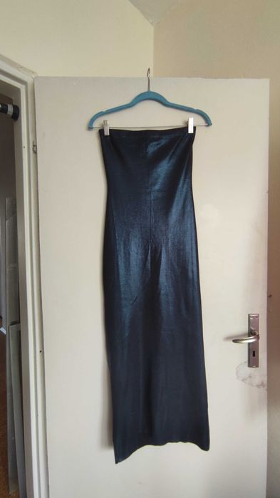 Коктейлна синя рокля Zara