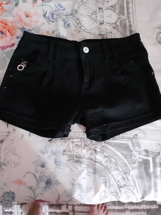 Pantalon scurt fete din denim